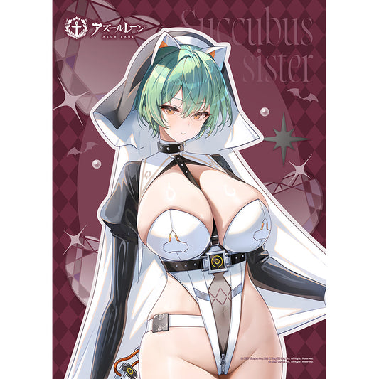 碧藍航線 原始 B2 掛毯（納希莫夫海軍上將/魅魔姐妹） 這是“W Suede