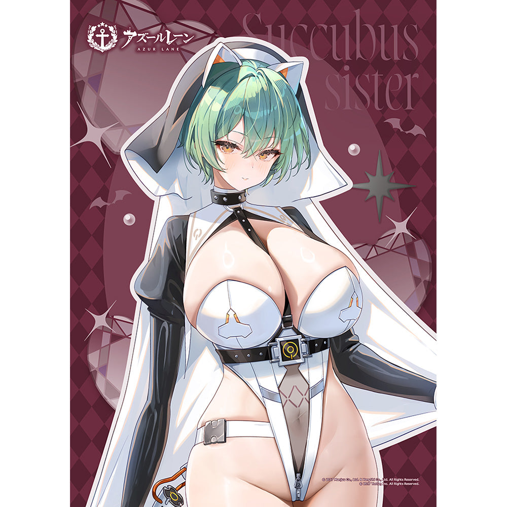 碧藍航線 原始 B2 掛毯（納希莫夫海軍上將/魅魔姐妹） 這是“W Suede