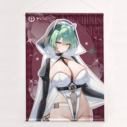 碧藍航線 原始 B2 掛毯（納希莫夫海軍上將/魅魔姐妹） 這是“W Suede