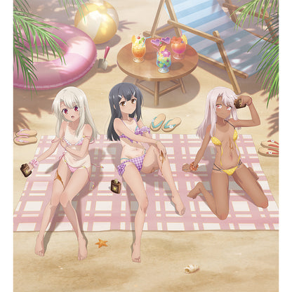 劇場版「Fate/kaleid liner プリズマ☆イリヤ Licht 名前の無い少女」 描き下ろし複製原画（イリヤ＆美遊＆クロエ／日焼け）