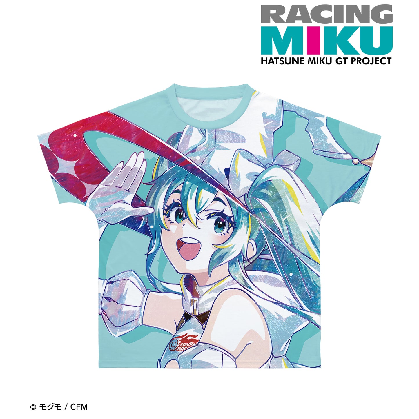 初音ミク GTプロジェクトレーシングミク 2024 Ver. Ani-Art フルグラフィックTシャツ Ver.Bユニセックス