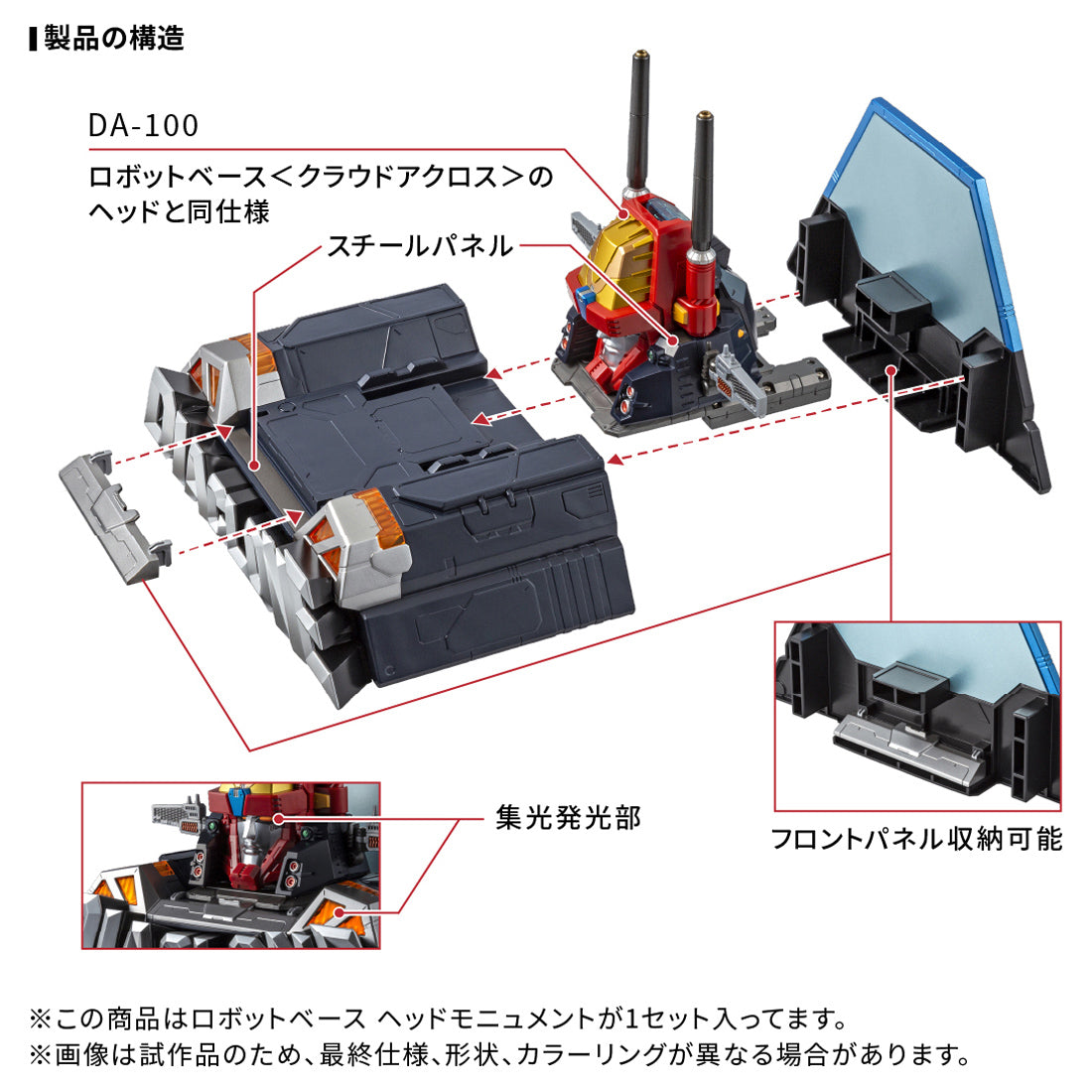 Diaclone DA-116 Robot Base Head Monument