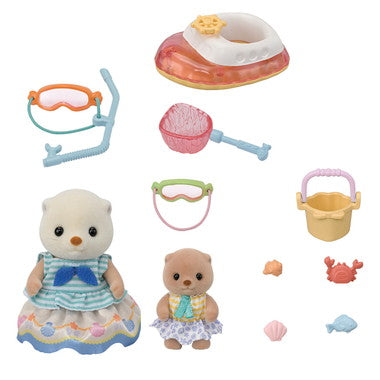 Sylvanian Sea Otter Siblings -Sea Play Set- FS-57