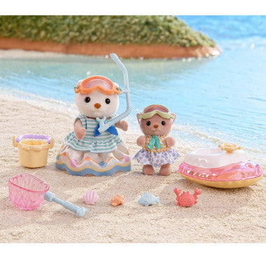 Sylvanian Sea Otter Siblings -Sea Play Set- FS-57