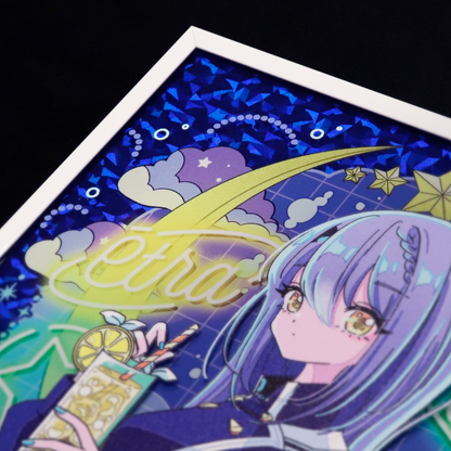 あおぎり高校 公式美術部 アクリル複製原画 エトラ