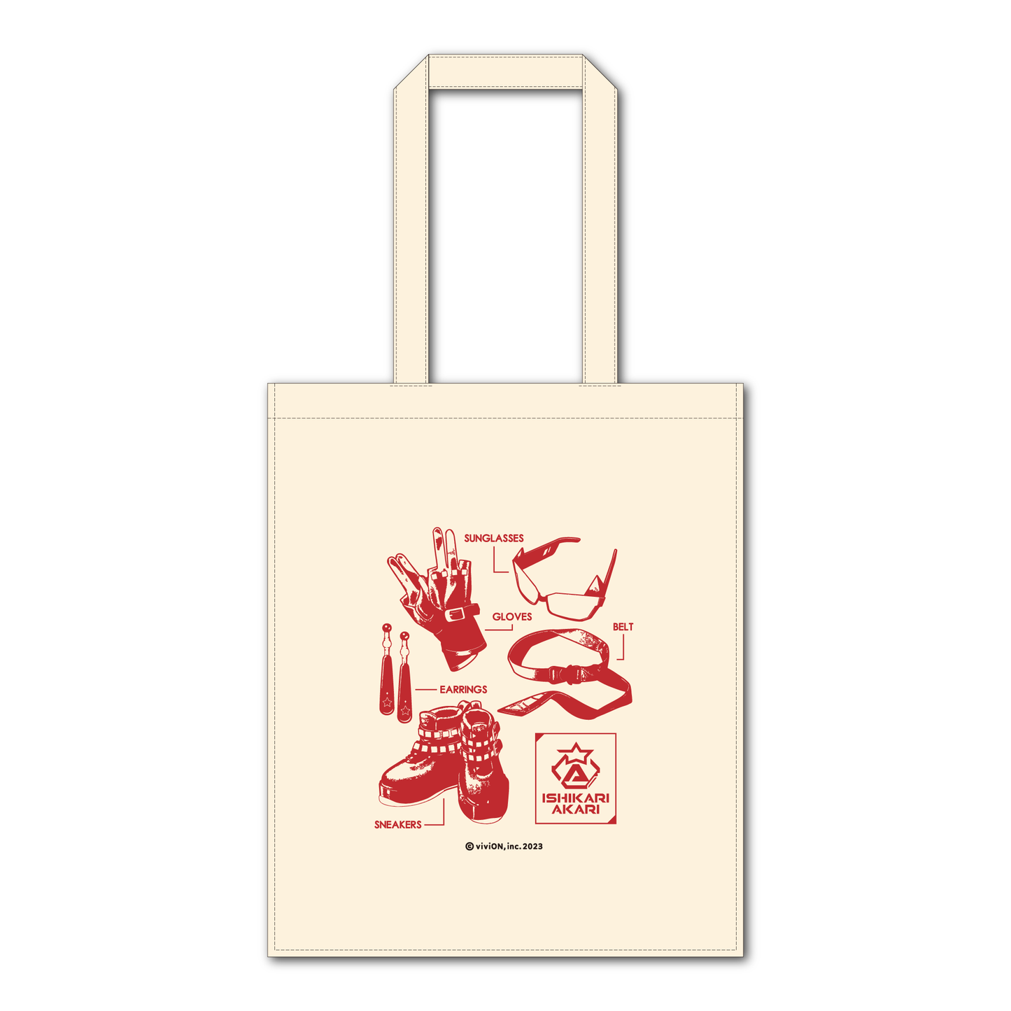 Aogiri High School Akari Ishikari Birthday commemorative goods 2025 Tote bag with pocket