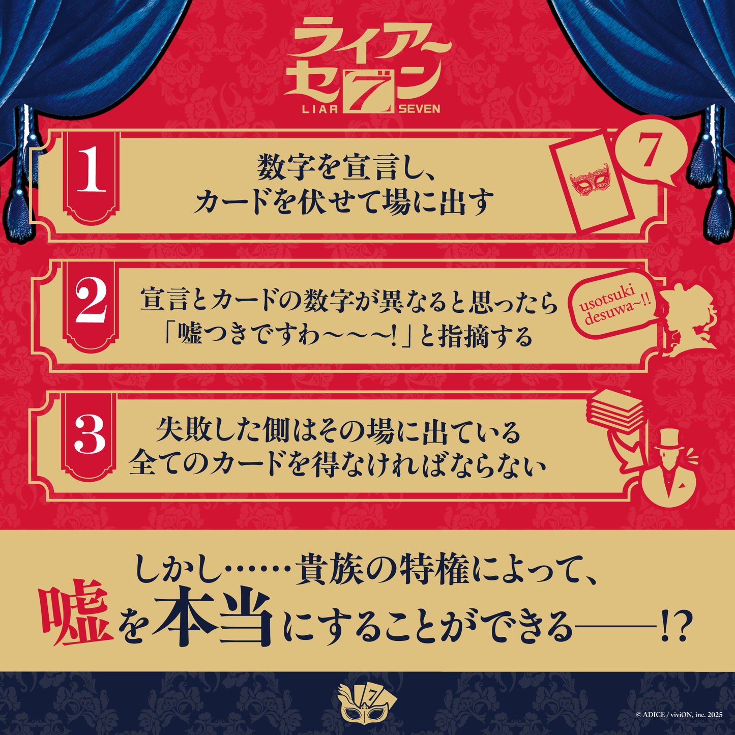 ライアーセブン 拡張パック 「子爵夫人の陰謀」 ボードゲーム