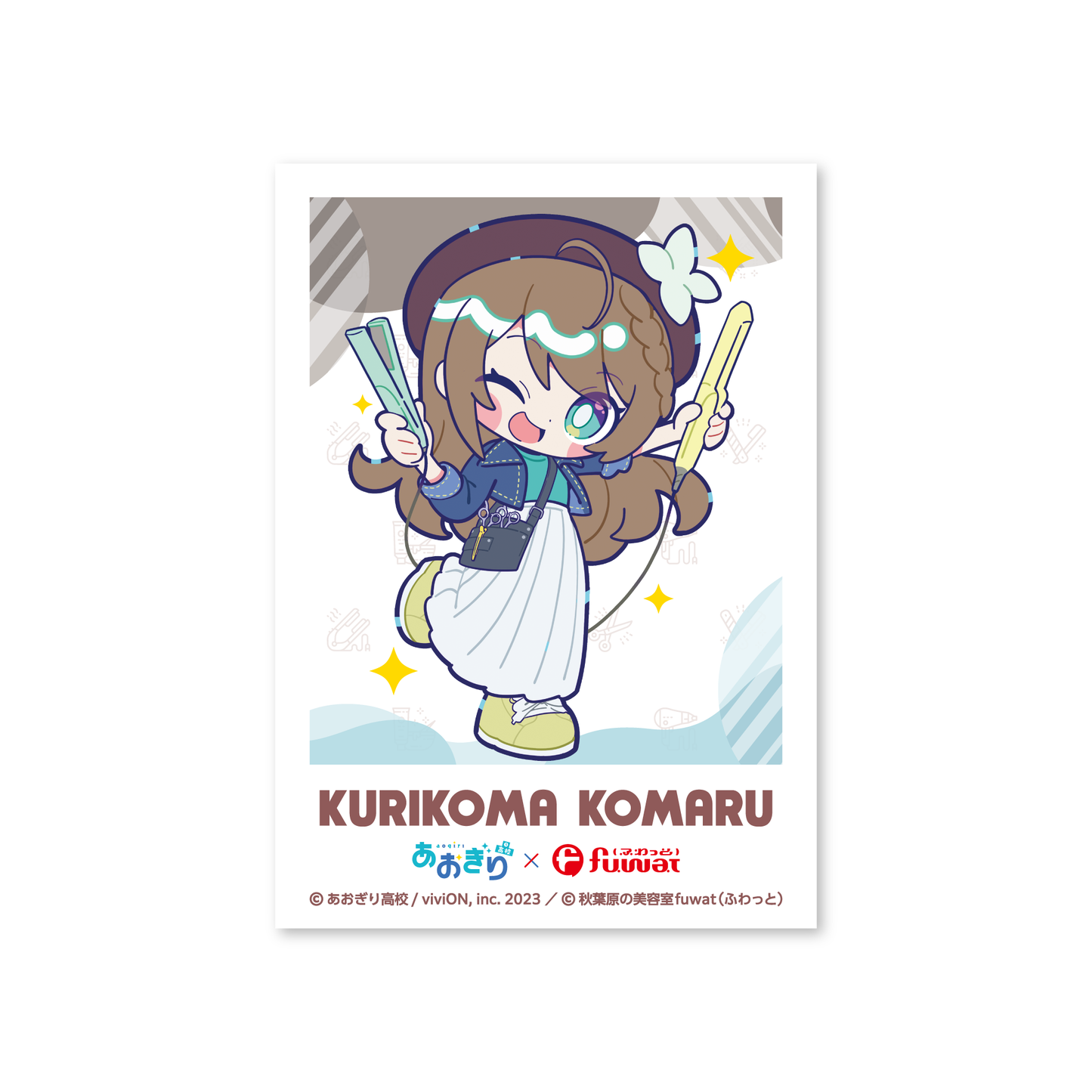 Aogiri High School Akihabara beauty salon “fuwat” collaboration goods trading instax style card