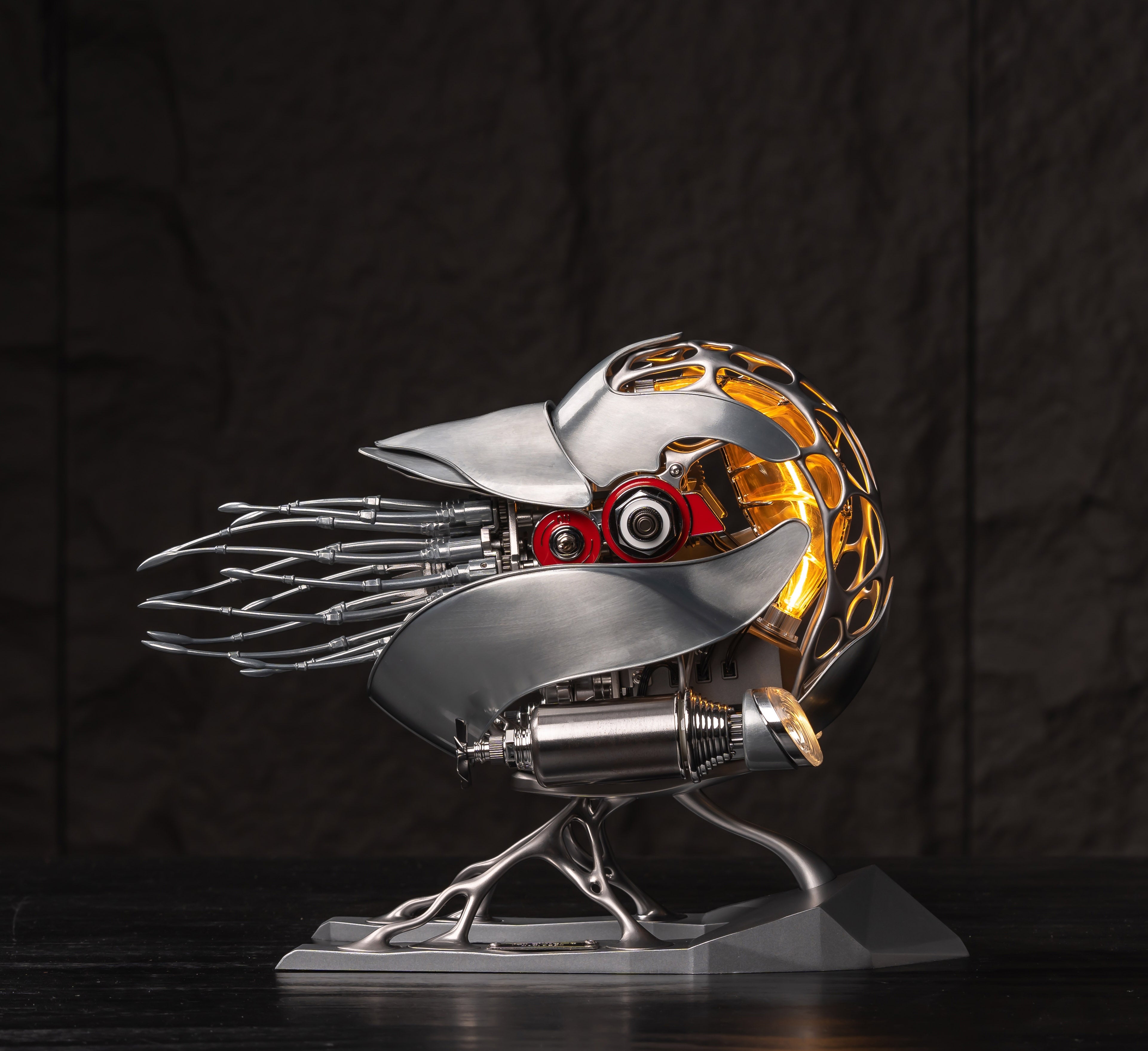 極械海神計画 メカマンタ 機械式 3Dメタルパズル 組立済完成品 原色