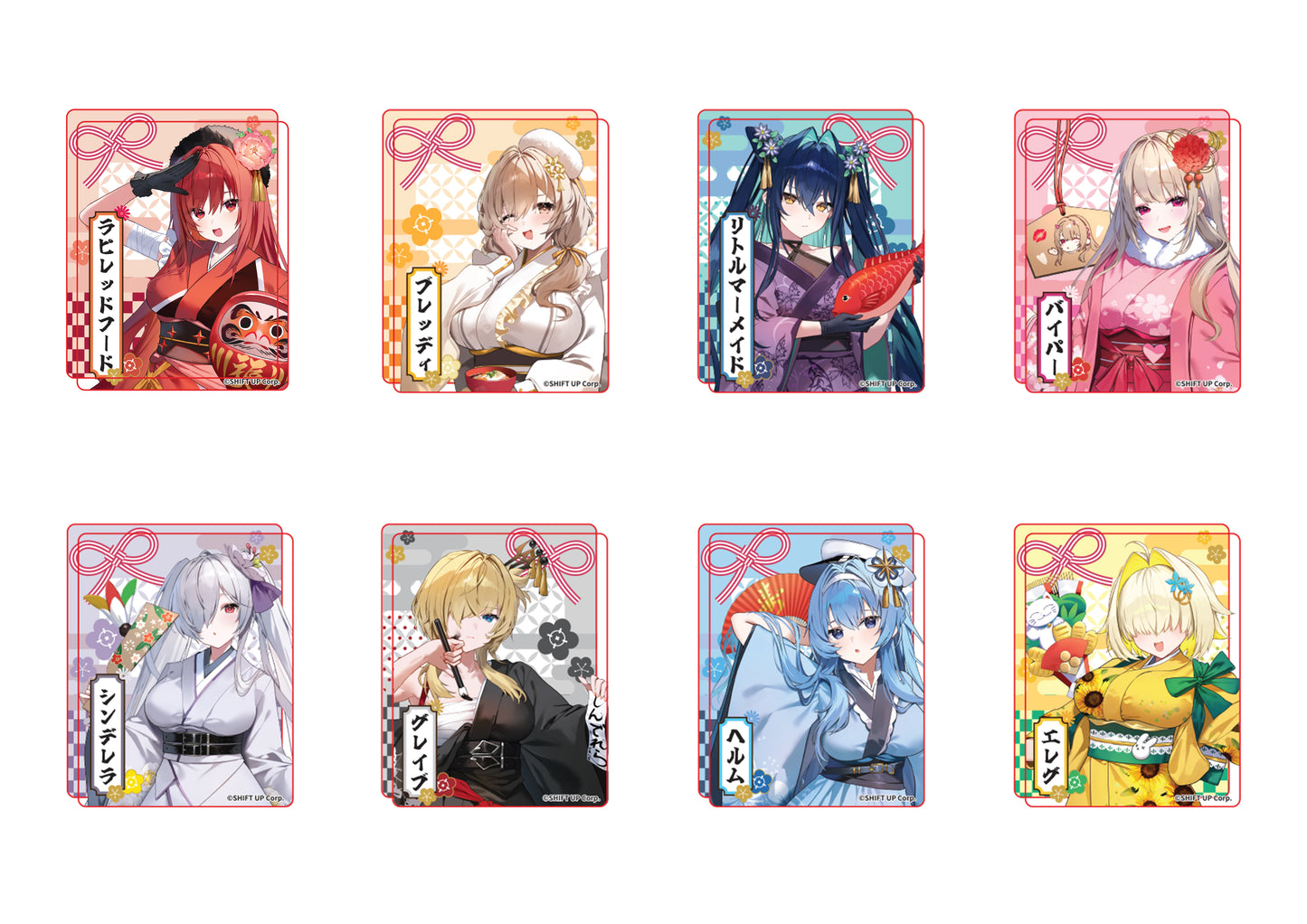 胜利女神：NIKKE 2026年年会亚克力积木人物全套（8件）