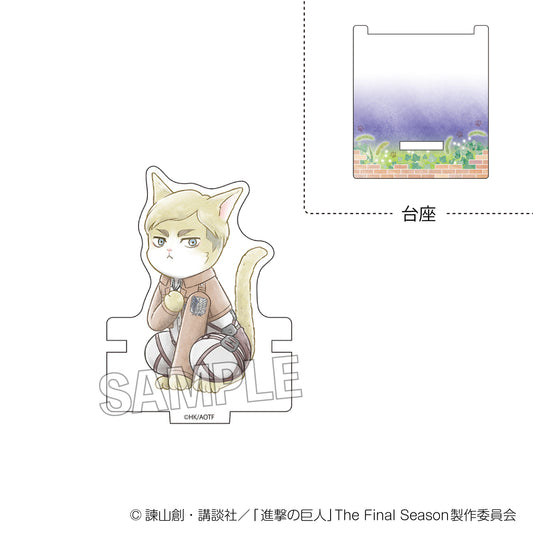 Attack on Titan Survey Soldier Nyan Hikkake Acrylic Stand Erwin