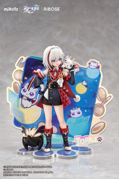 RISE UP+ 崩壊：スターレイル ちびねこシリーズ フィギュア トパーズ&カブ Ver.