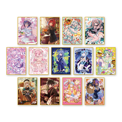 あおぎり高校 公式美術部 A5色紙 ぷわぷわぽぷら