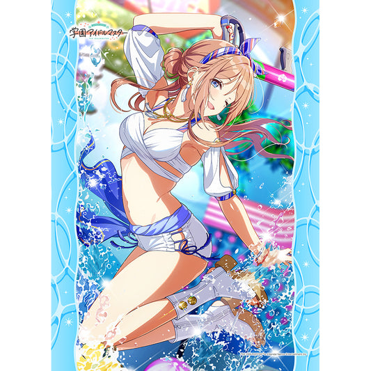 SchoolThe Idolmaster B2 Tapestry (Rinami Himesaki/You and Semi-Blue) W Suede