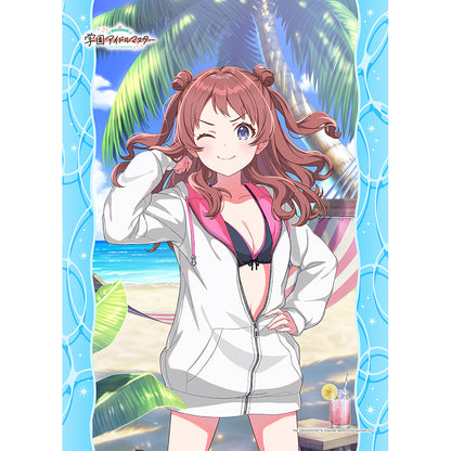 SchoolThe Idolmaster B2 tapestry (Saki Hanami/You and semi-blue) W suede