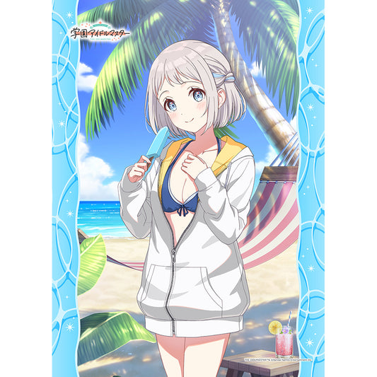 SchoolThe Idolmaster B2 Tapestry (Lilya Katsuragi/You and Semi-Blue) W Suede