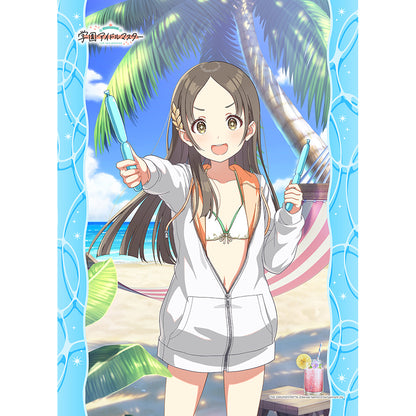 SchoolThe Idolmaster B2 Tapestry (Kuramoto Chinana/You and Semi-Blue) W Suede