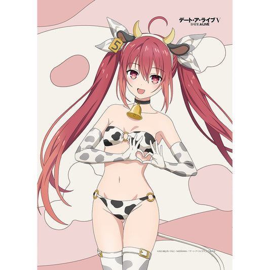 デート・ア・ライブV 描き下ろしB2タペストリー （五河琴里／牛柄水着）Wスエード
