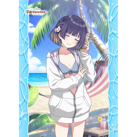 SchoolThe Idolmaster B2 Tapestry (Misuzu Hataya/You and Semi-Blue) W Suede