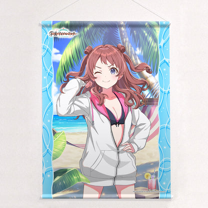 SchoolThe Idolmaster B2 tapestry (Saki Hanami/You and semi-blue) W suede