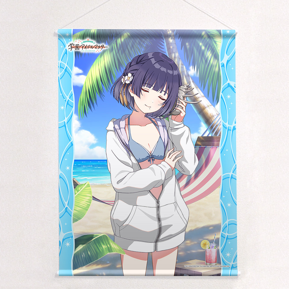 SchoolThe Idolmaster B2 Tapestry (Misuzu Hataya/You and Semi-Blue) W Suede