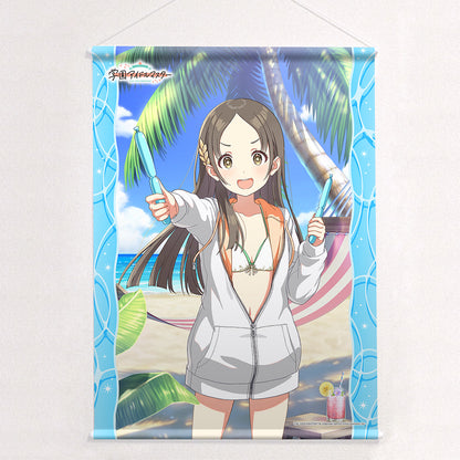 SchoolThe Idolmaster B2 Tapestry (Kuramoto Chinana/You and Semi-Blue) W Suede