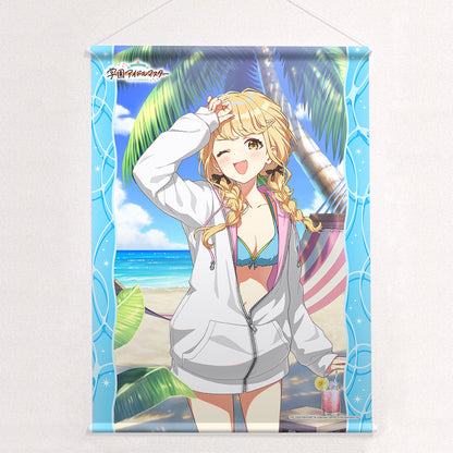SchoolThe Idolmaster B2 Tapestry (Kotone Fujita/You and Semi-Blue) W Suede