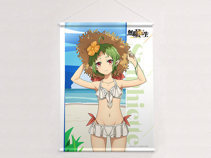 무직전생Ⅱ ～이세계 가면 진심으로 드러내기～ 신작 B2 태피스트리 (실피엣트/수영복) W스웨이드