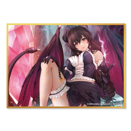 『聖騎士リッカの物語』A5サイズ色紙 ミリア