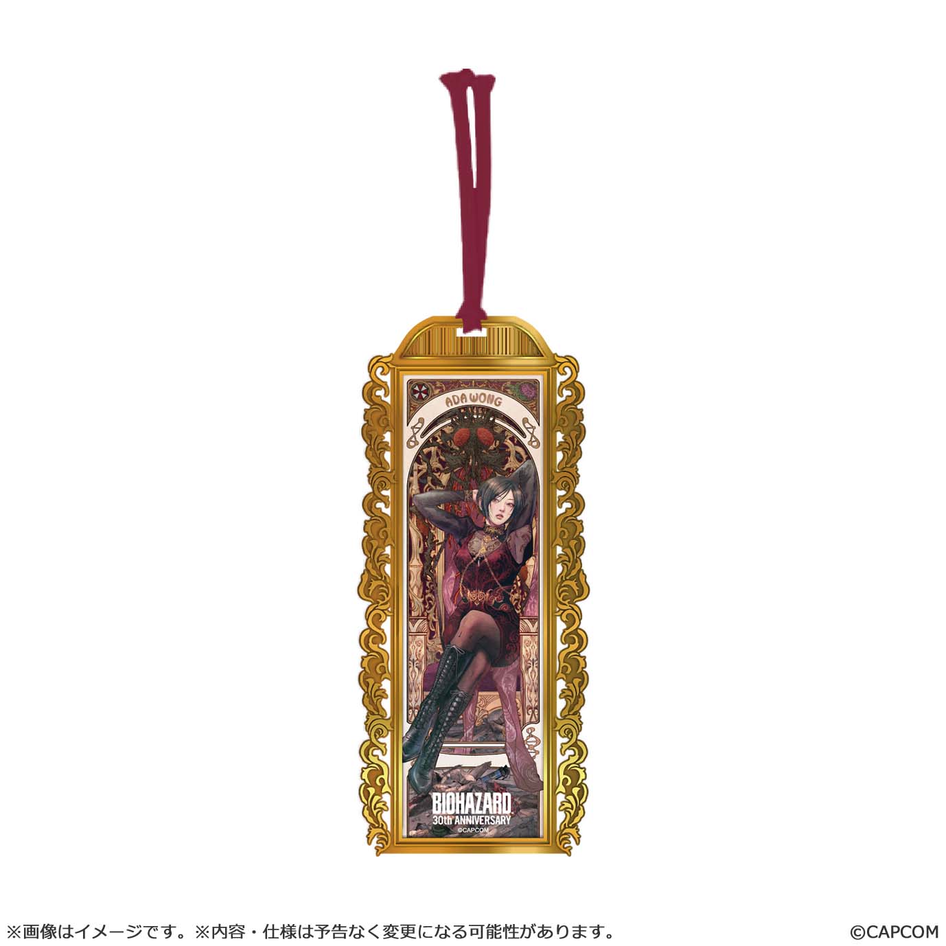 Resident Evil30th Anniversary Main Art Metal Book Marker Ada