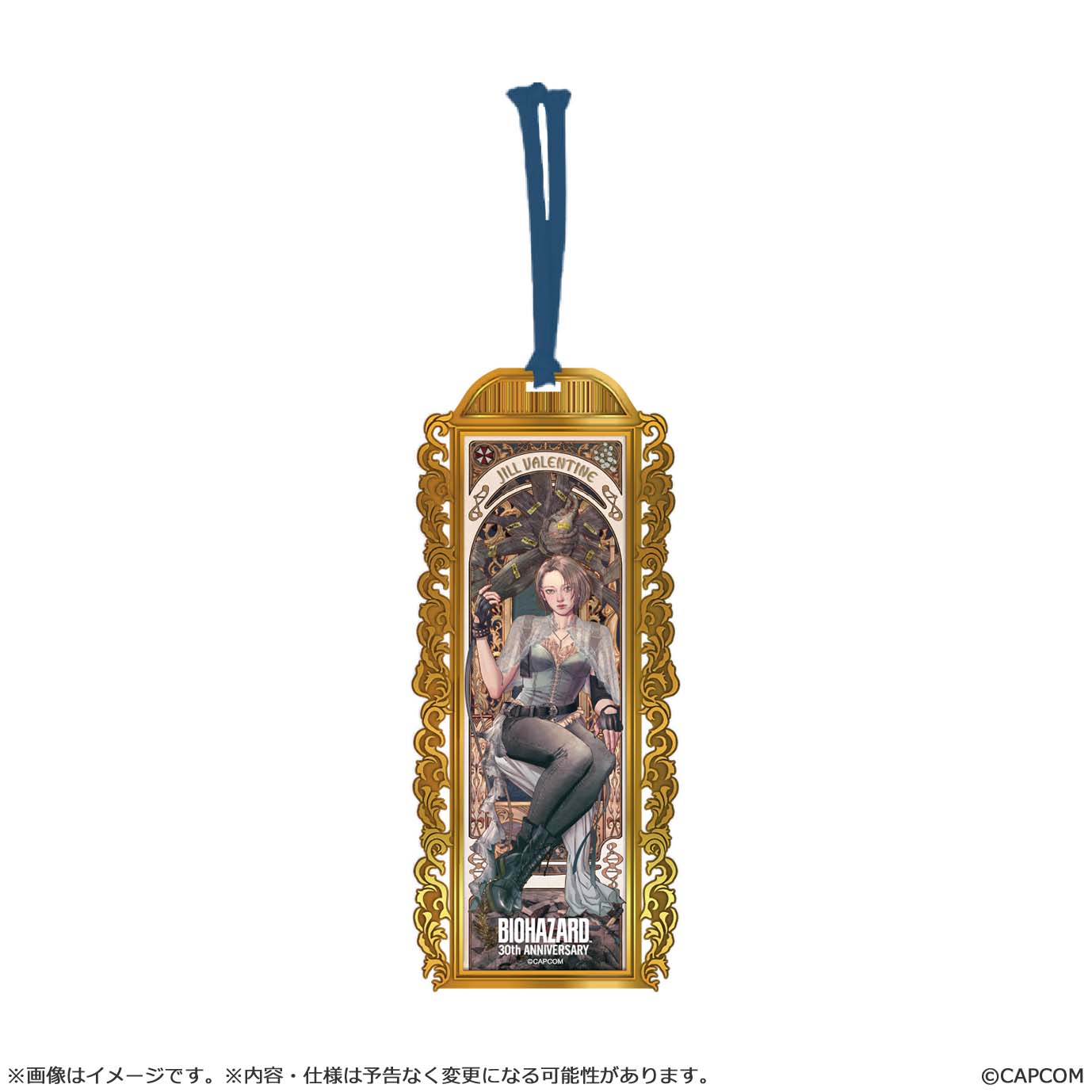 Resident Evil30th Anniversary Main Art Metal Book Marker Jill