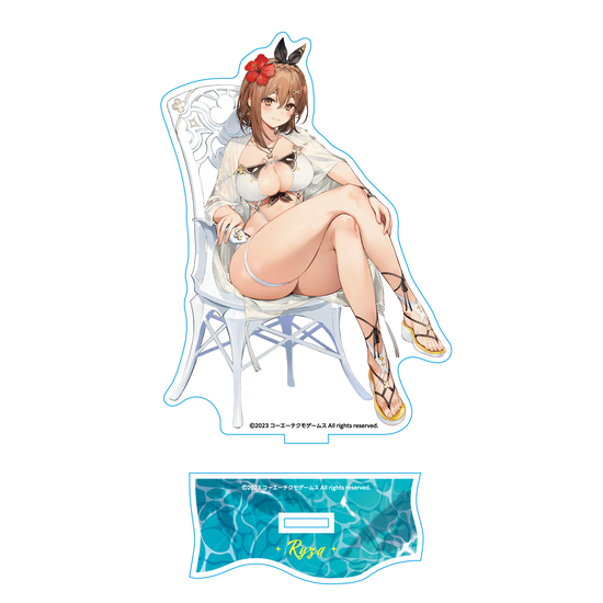 ライザの水着描き下ろしアクリルスタンド(組み立て前)