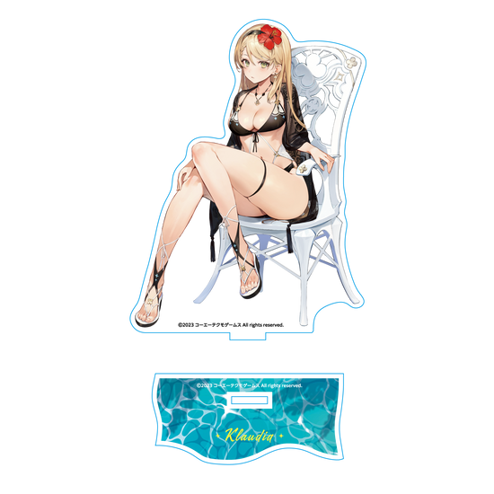クラウディアの水着描き下ろしアクリルスタンド(組み立て前)