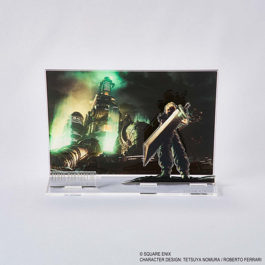 Final Fantasy VII Reverse Acrylic Diorama Key Art Cloud