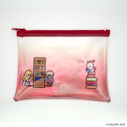 FINAL FANTASY PIXEL REMASTER Book Characters Clear Pouch Rock & Seris, Mogu