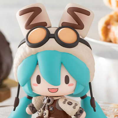 Hatsune Miku Series Fuwapuchi Deformed Figure: Marshmallow Hot Cocoa