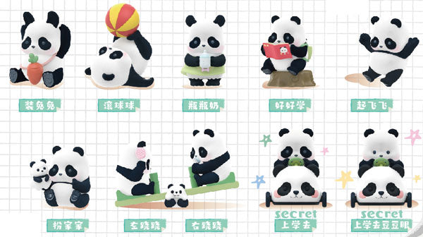 52TOYS BLINDBOX PANDA ROLL Kinder Garden Series 8 pieces BOX