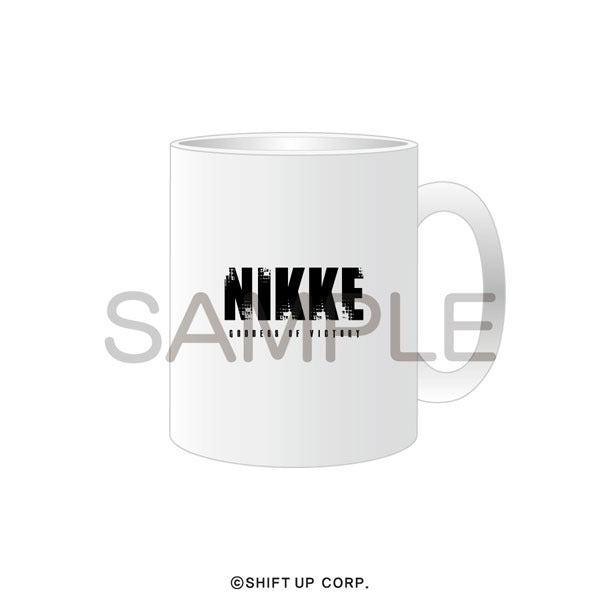 Goddess of Victory:NIKKE Mug Cup Title Logo White