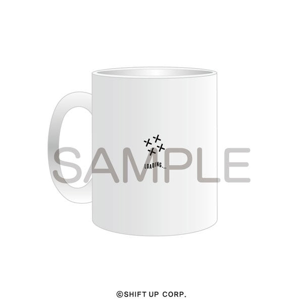 Goddess of Victory:NIKKE Mug Cup Title Logo White