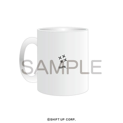 Goddess of Victory:NIKKE Mug Cup Title Logo White