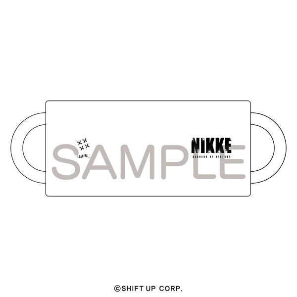 Goddess of Victory:NIKKE Mug Cup Title Logo White