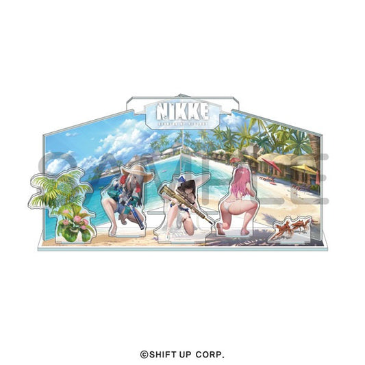 勝利の女神：NIKKE ジオラマアクリル-summer- 部隊01