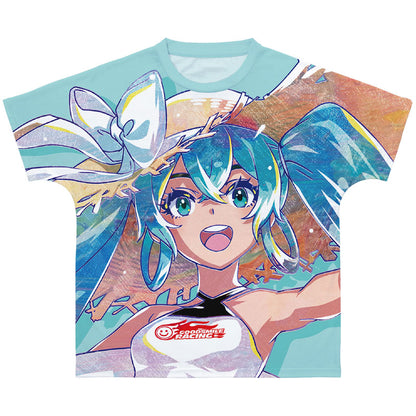 初音ミク GTプロジェクトレーシングミク 2024 Tropical Ver. Ani-Art フルグラフィックTシャツユニセックス