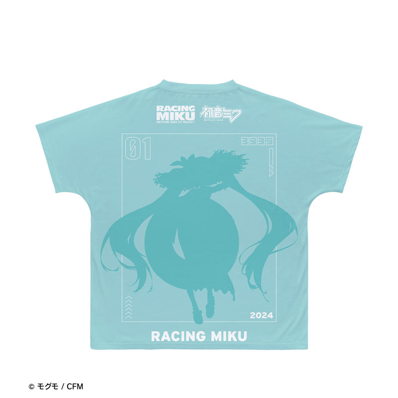 初音ミク GTプロジェクトレーシングミク 2024 Tropical Ver. Ani-Art フルグラフィックTシャツユニセックス