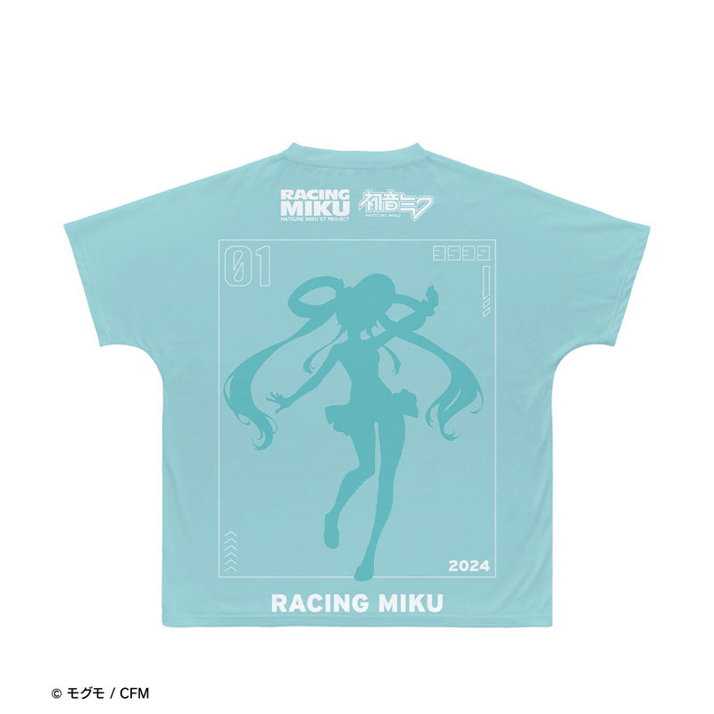 初音ミク GTプロジェクトレーシングミク 2024 Summer Holiday Ver. Ani-Art フルグラフィックTシャツユニセックス