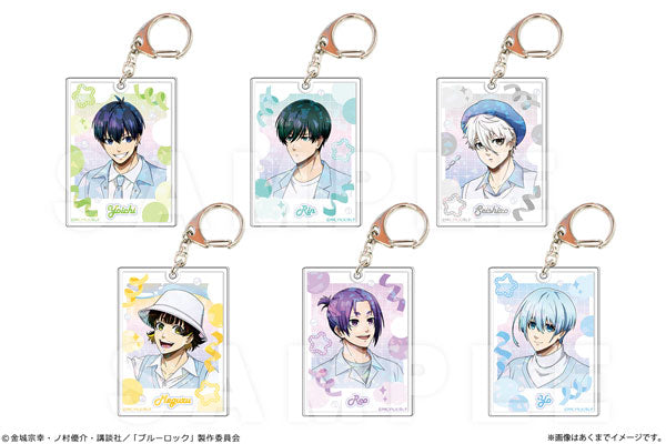 Blue Lock Trading Hologram Acrylic Key Chain Ver. Soap bubbles 6 pieces/box
