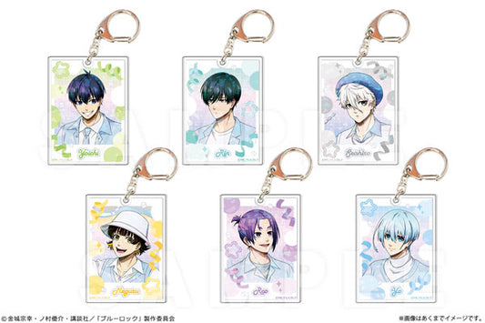 Blue Lock Trading Hologram Acrylic Key Chain Ver. Soap bubbles 6 pieces/box