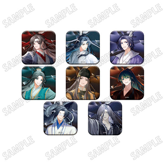 大河幻想ラジオドラマ「魔道祖師」 描き下ろしスクエア缶バッジコレクション【幻鏡 Ver.】 8個入BOX