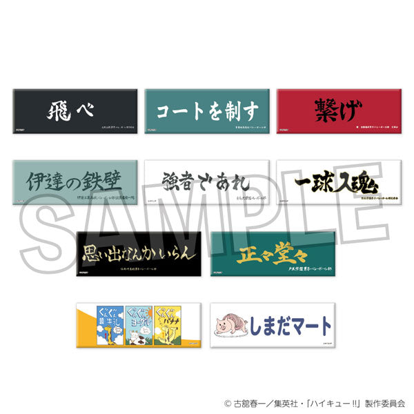ハイキュー!! トレーディングロング缶バッジ 横断幕 10個入BOX