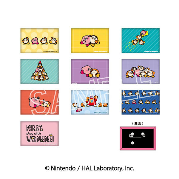 星のカービィ  play with ワドルディ スクエア缶バッジ 10個入BOX